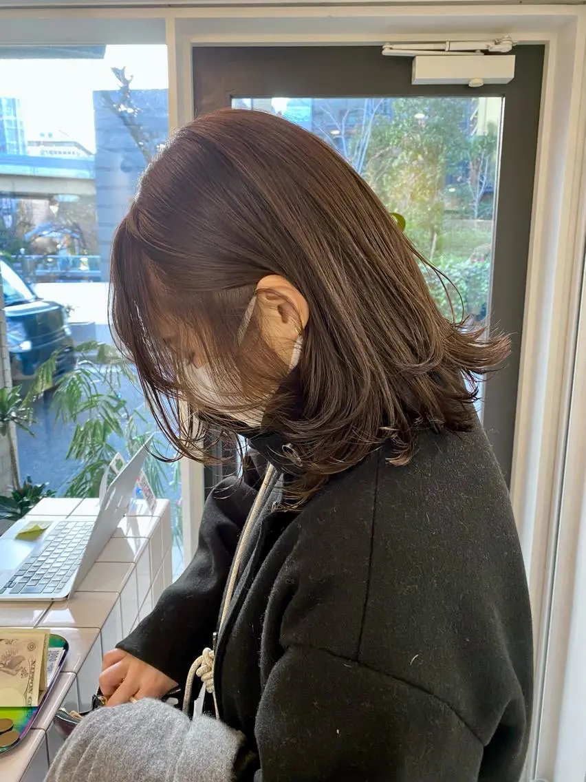 ミディアム カラー カット ヘアカラー natsune /レイヤーカットのヘアスタイル