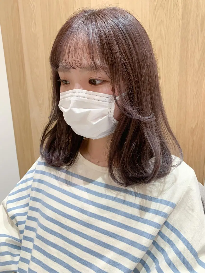 ミディアム カラー ヘアアレンジ キッズ ヘアカラー トリートメント yuka .のヘアスタイル