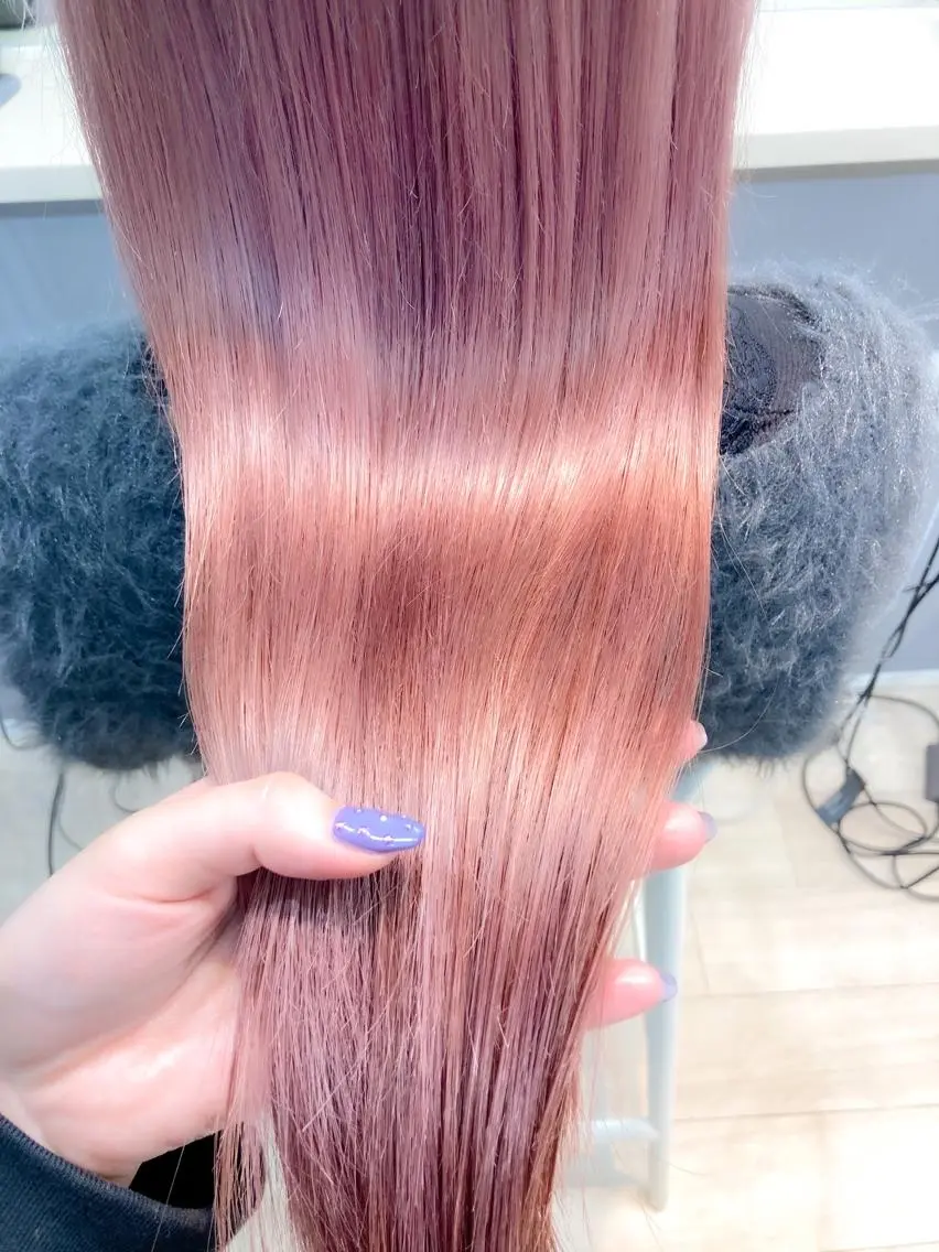 ロング カラー ヘアアレンジ ピンクカラー ☁️hinako☁️ 1HAVANAのヘアスタイル