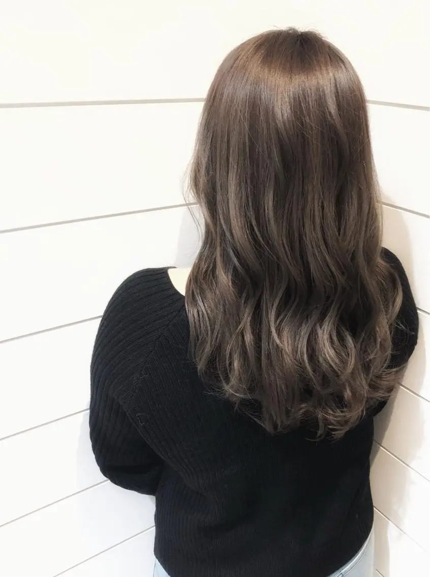 ロング カラー アッシュ ブルーカラー ブルーアッシュ カット ヘアカラー トリートメント 🍊新宿南口🍊 ERINAのヘアスタイル