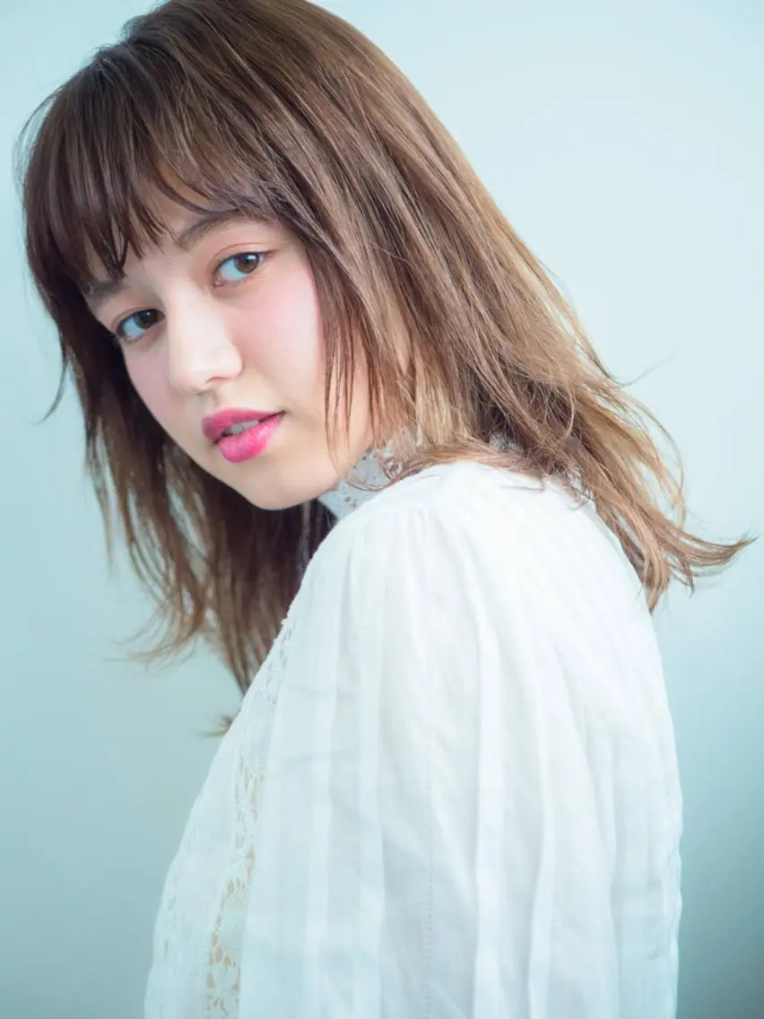 ミディアム カラー マツエク・マツパ 付け放題 ナチュラル シルク エクステ 水口 英里のヘアスタイル