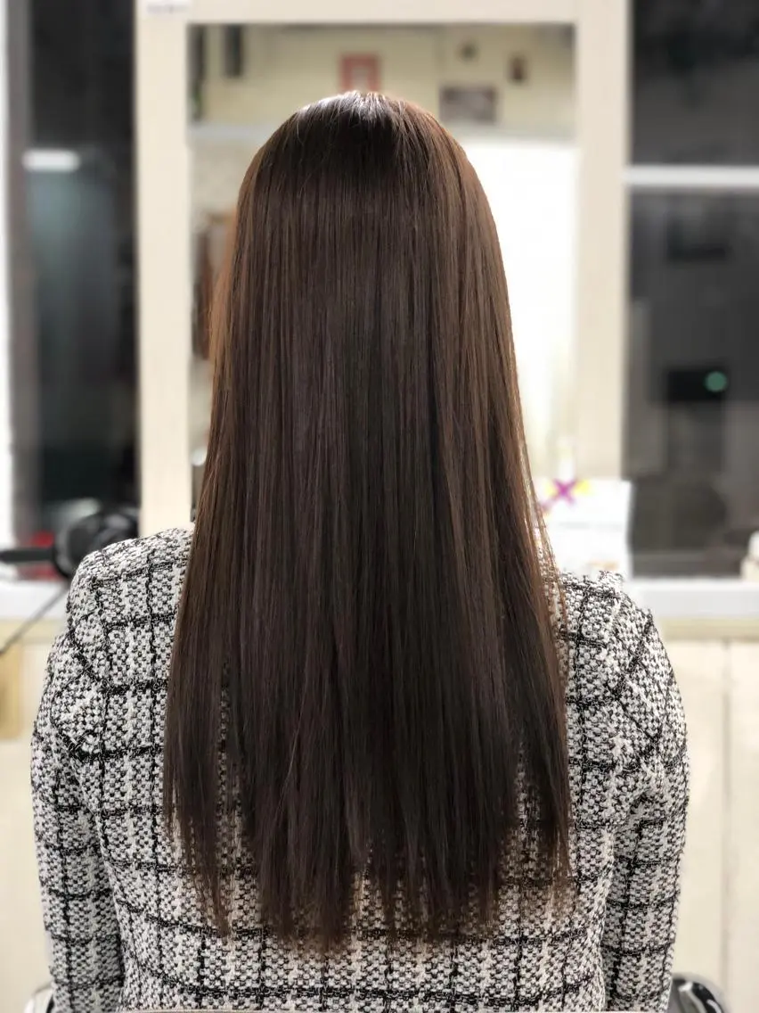 ロング カラー アッシュ カット トリートメント みなみ ・のヘアスタイル
