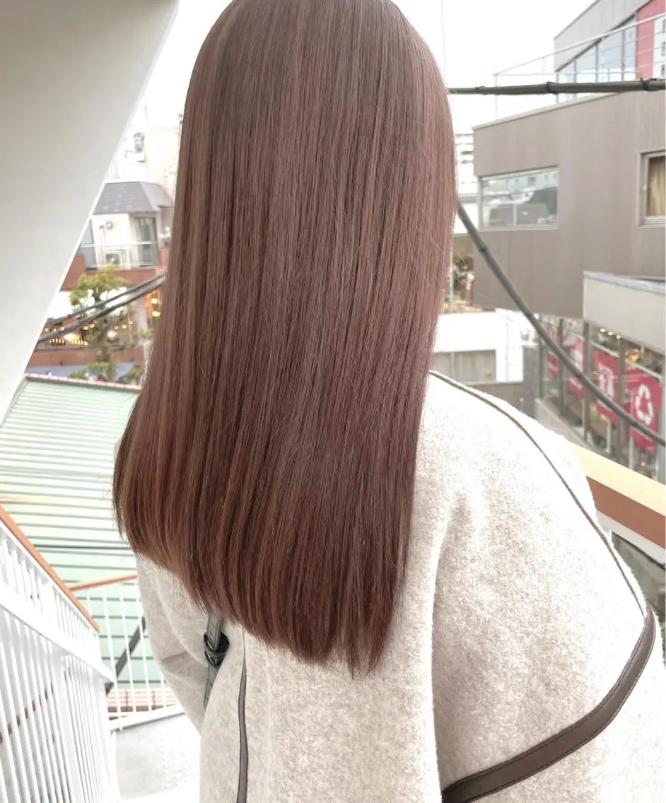 セミロング カラー メンズモテパーマ💙 fuwaのヘアスタイル