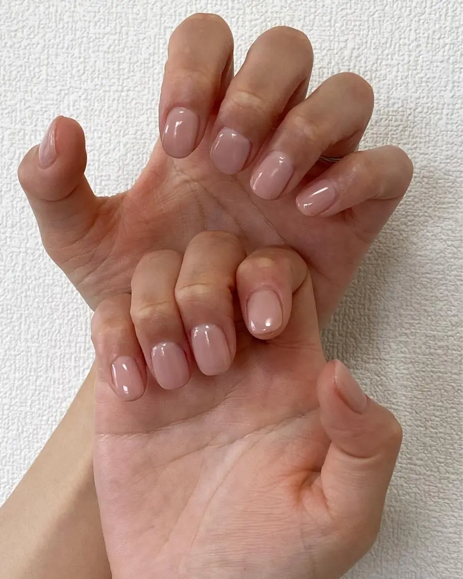 ネイル ピンク ハンドネイル 自宅サロン FeelFreeのマツエク・マツパデザイン