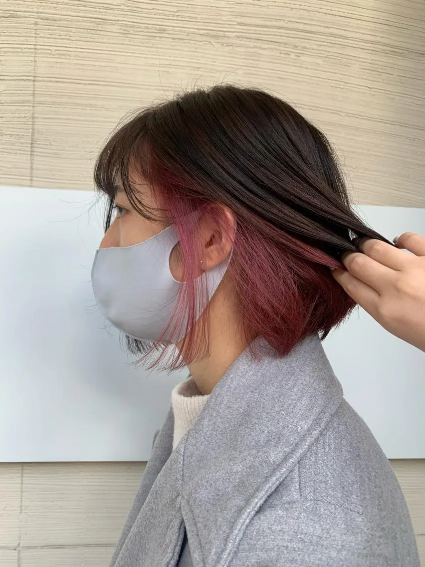 ショート ヘアカラー トリートメント 立山 綾華のヘアスタイル