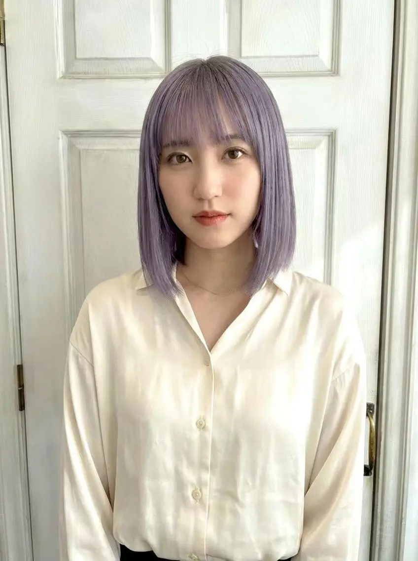 ミディアム ボブ くびれヘア 顔周りカット 髪質改善 韓国風ヘア Aroma hair 🌙tanakaのヘアスタイル