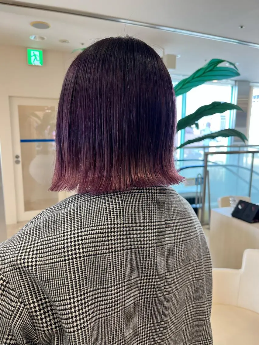 セミロング カラー 暖色/ブリーチカラー 🎀 M i k uのヘアスタイル
