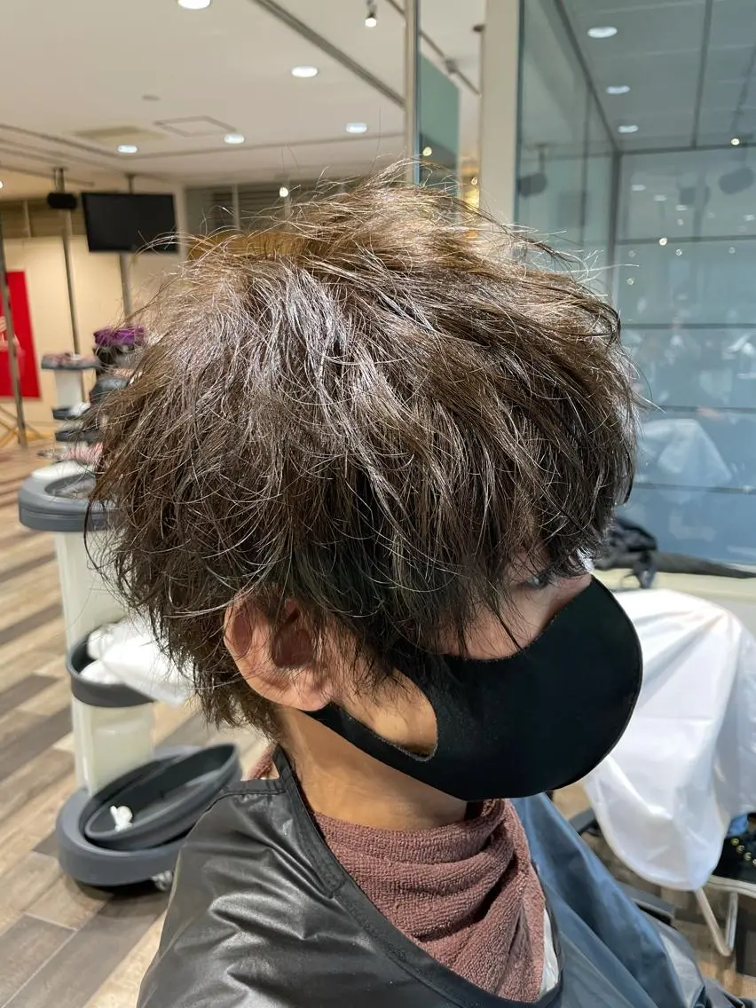 カラー メンズ 優真/難波で 1番パーマが上手いのヘアスタイル