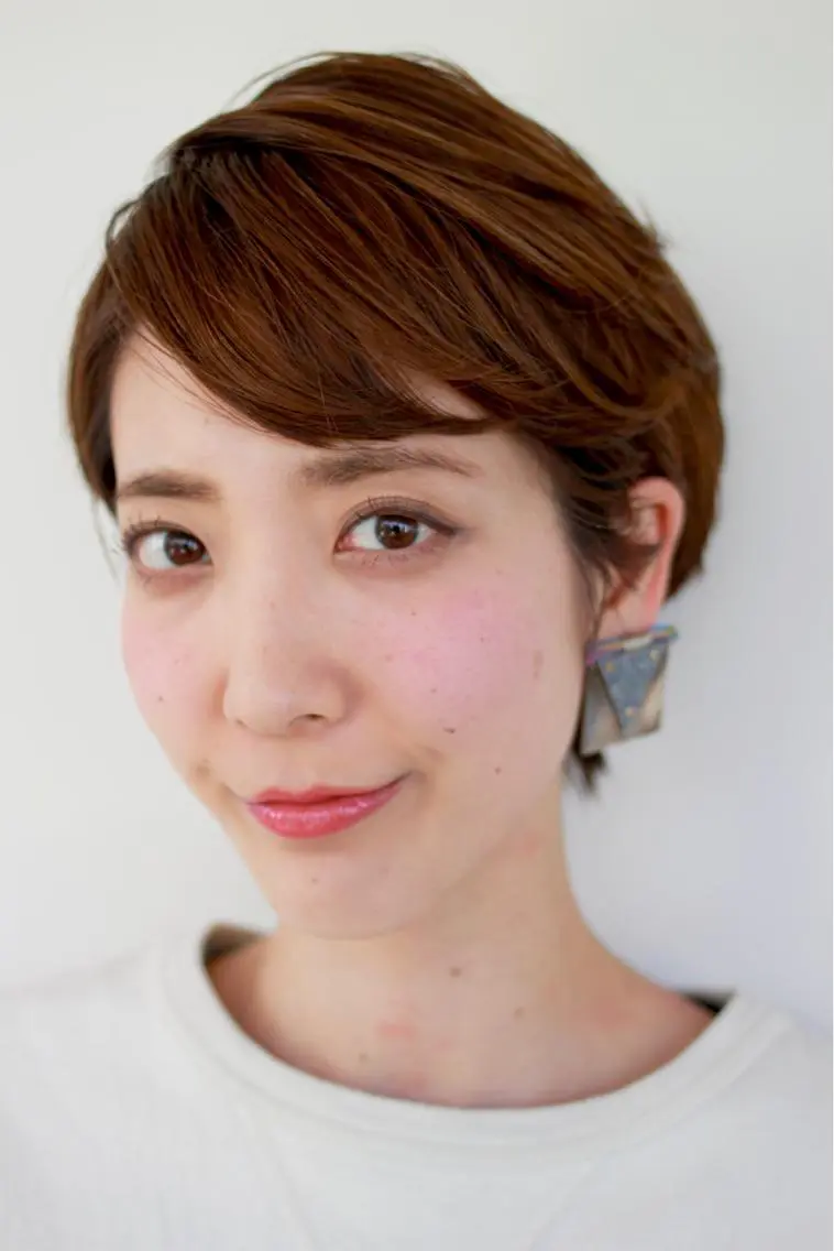 ショート カラー ブラウンカラー ショートヘア カット ヘアカラー 木村 優介のヘアスタイル