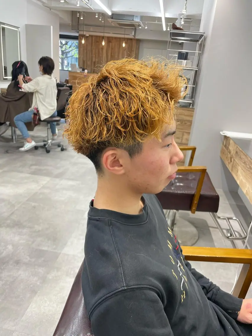 ショート パーマ ヘアアレンジ メンズ カット ヘアセット 🔥メンズ特化🔥 木村 祐太のヘアスタイル