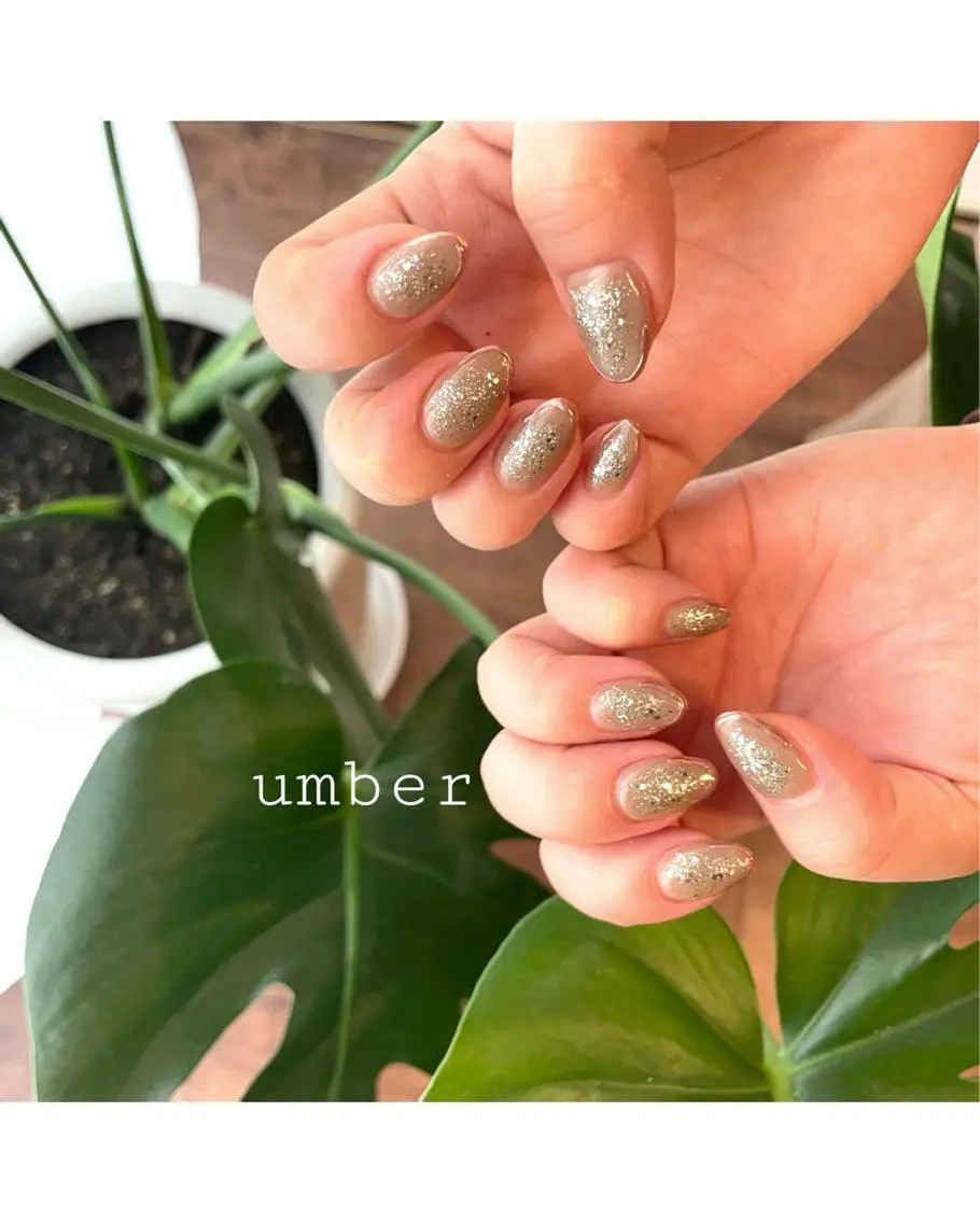 ネイル クリアネイル フットネイル フレンチネイル キラキラネイル マグネットネイル ハンドネイル umber 三茶1分のネイルデザイン