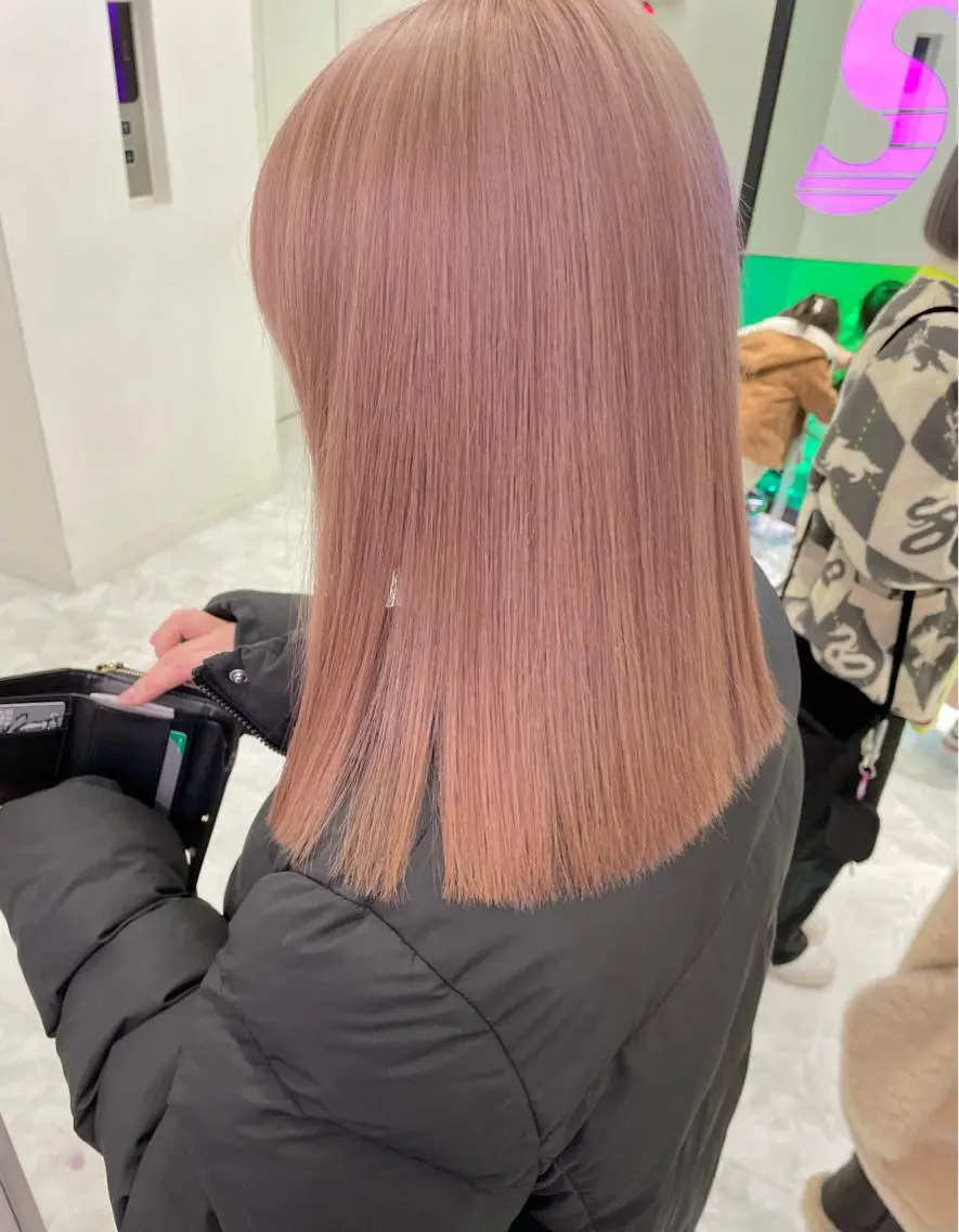 ロング カラー ウルフカットマスター みつきのヘアスタイル