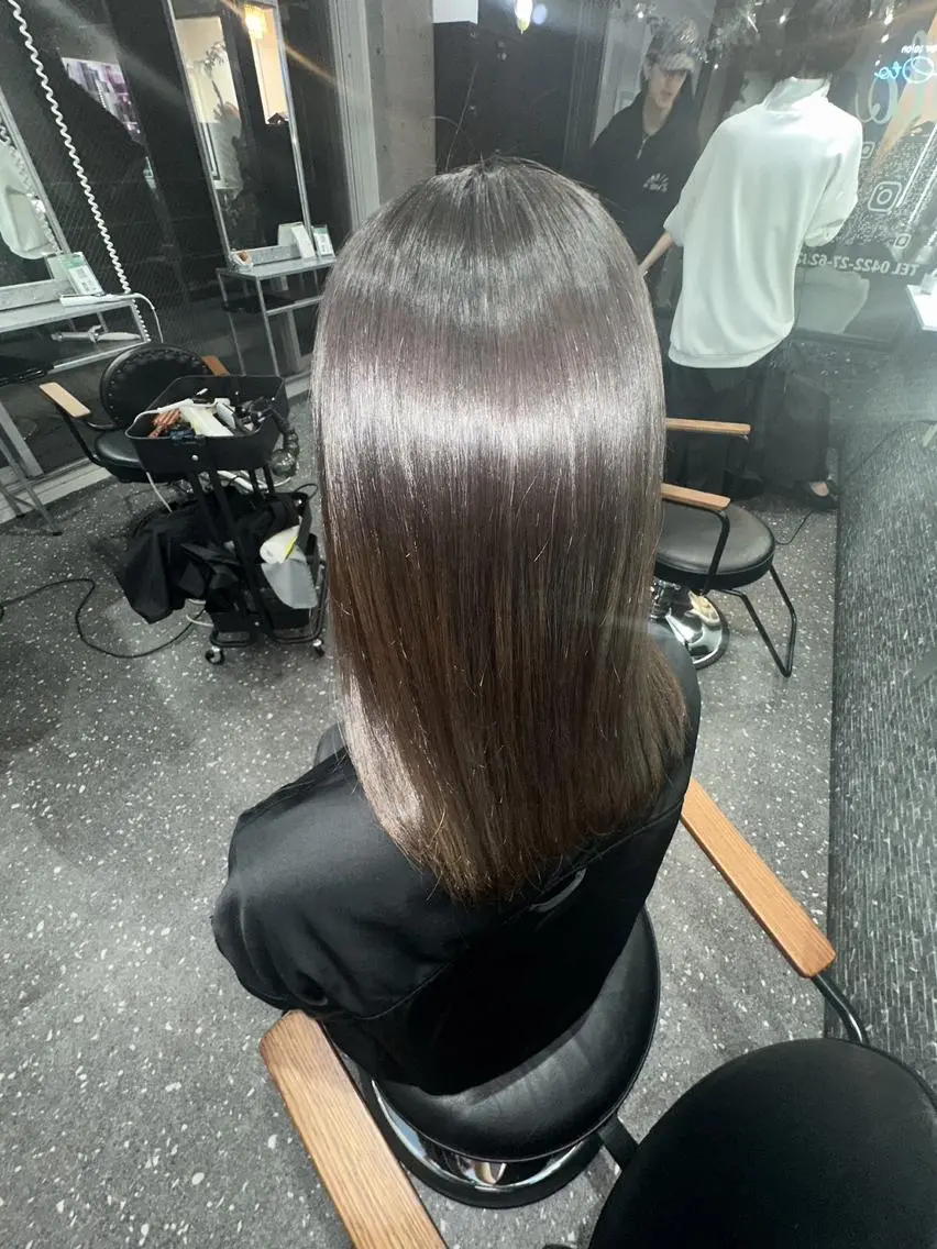 カラー ロング カット ヘアカラー 縮毛矯正 トリートメント 髪質改善⭐️縮毛矯正 中野⭐️Rinaのヘアスタイル