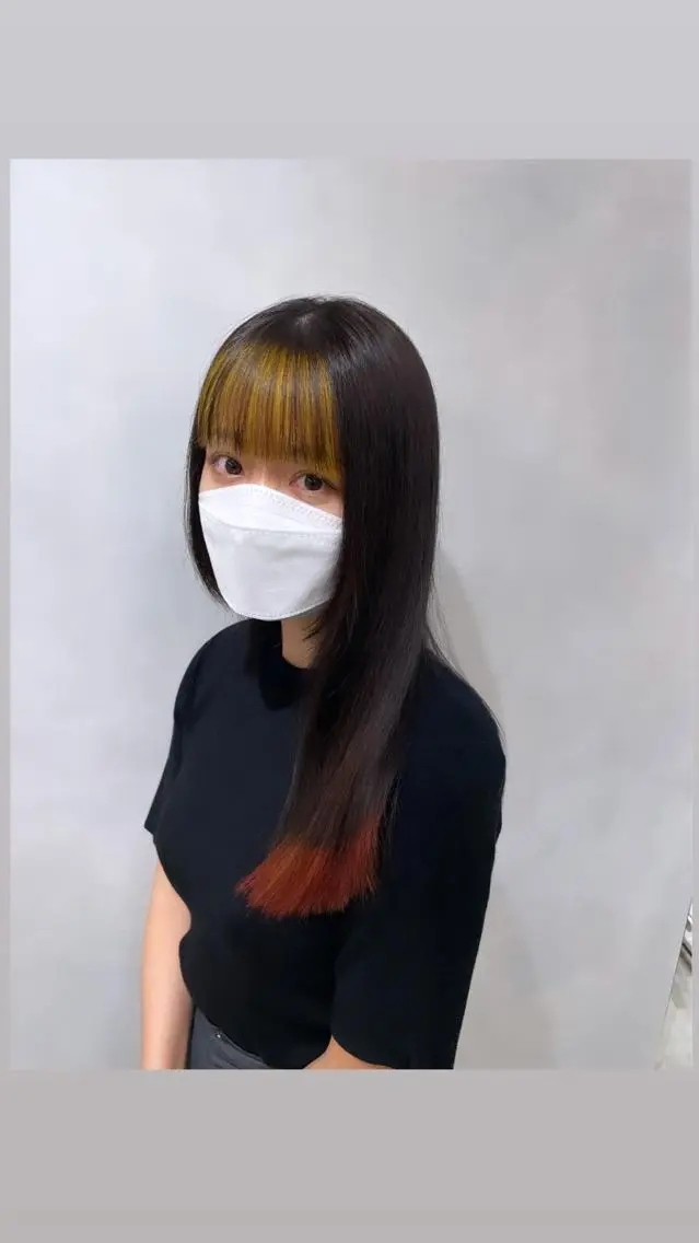 ロング カラー ヘアカラー トリートメント 🔷ダブルカラーハイ トーン🔷櫻井走のヘアスタイル