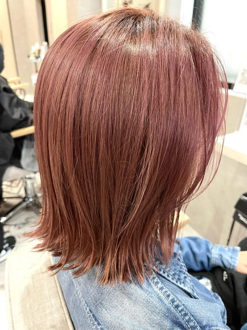 セミロング カラー カット ヘアカラー トリートメント 一ノ瀬 暁のヘアスタイル