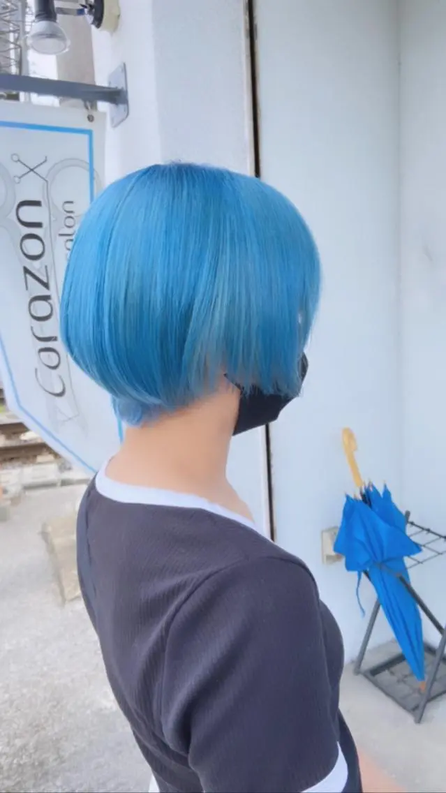 ミディアム メンズ カラー キッズ メンズバレイヤージュ メンズブリーチ メンズインナーカラー バレイヤージュ ブリーチ corazon ブリーチのヘアスタイル