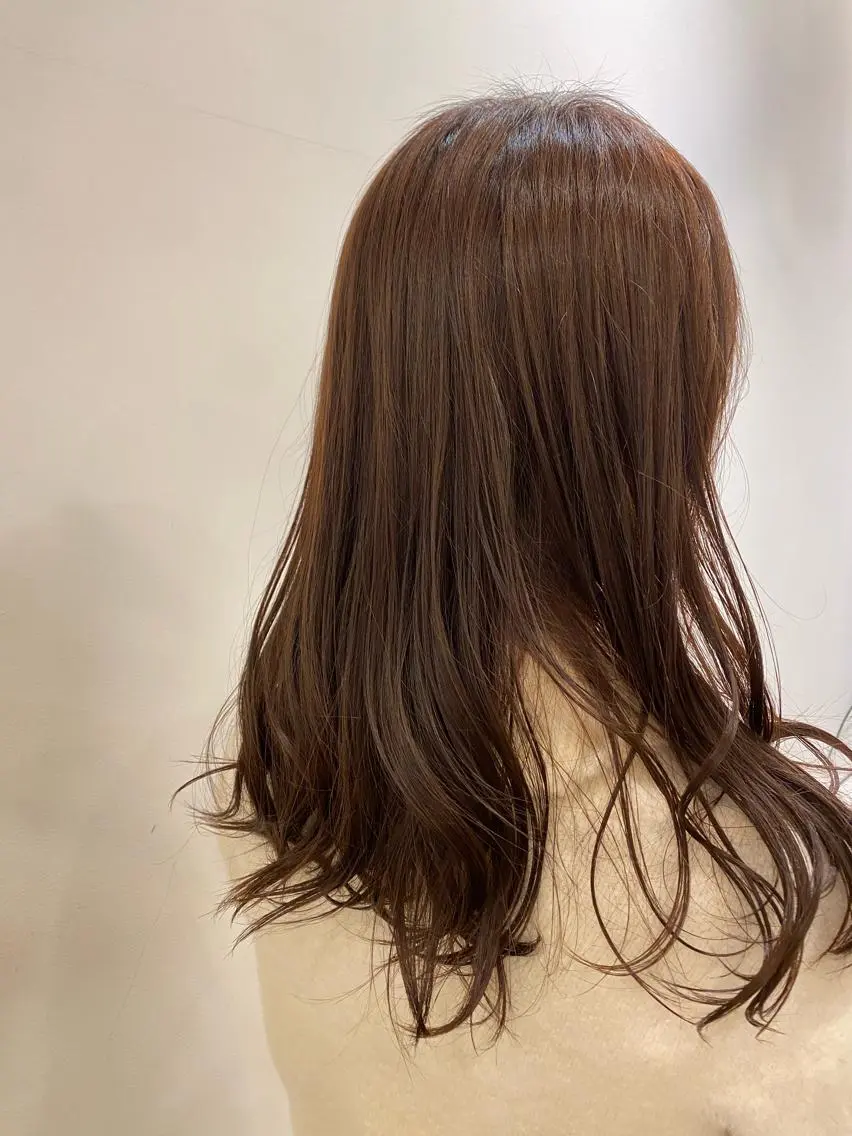 セミロング カラー ヘアカラー 門崎未依/レイヤー/ メンズカット🪿🌼のヘアスタイル