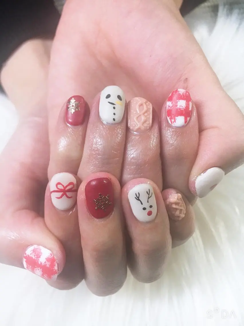 ネイル 冬ネイル クリスマス miwa ミワのネイルデザイン