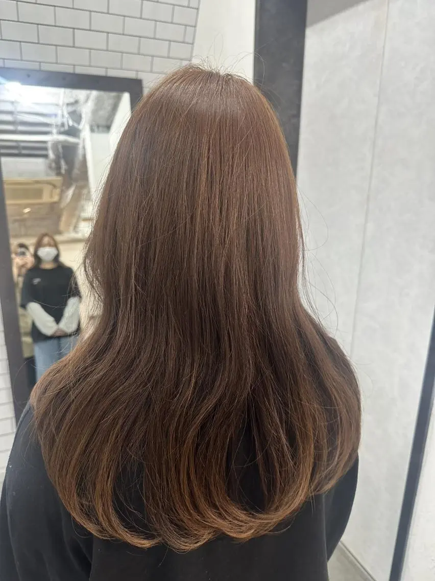 ロング カラー ブラウンカラー ショコラブラウン 透明感カラー カラーモデル↬❥💄 Ran legareのヘアスタイル