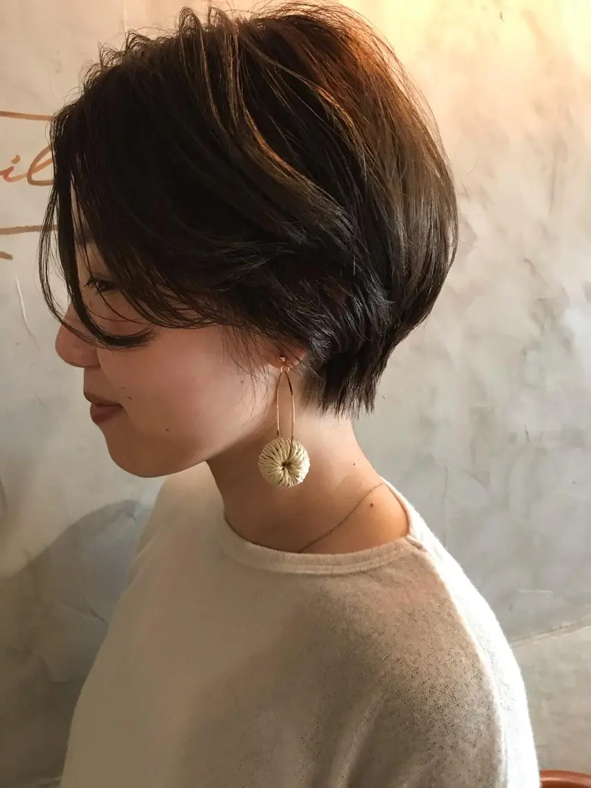 ショート ショートヘア カット ヘアカラー トリートメント ayane⭐️ボブ・ ショート・パーマのヘアスタイル