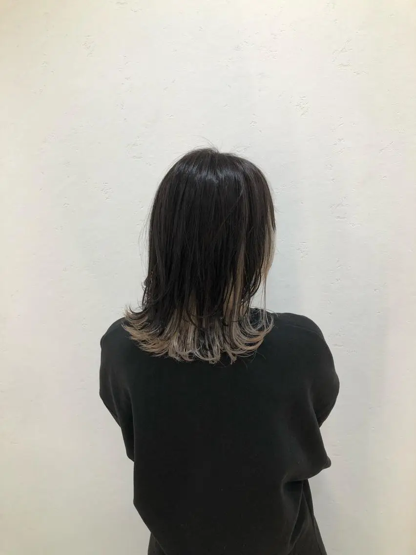 ミディアム カラー ベージュカラー インナーカラー ニュアンスカラー🫧 加納のヘアスタイル