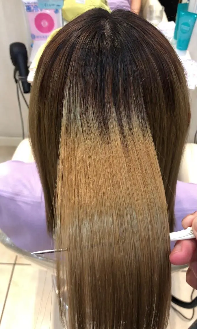 ミディアム カット 縮毛矯正 トリートメント ダメージレス 桧山店長のヘアスタイル