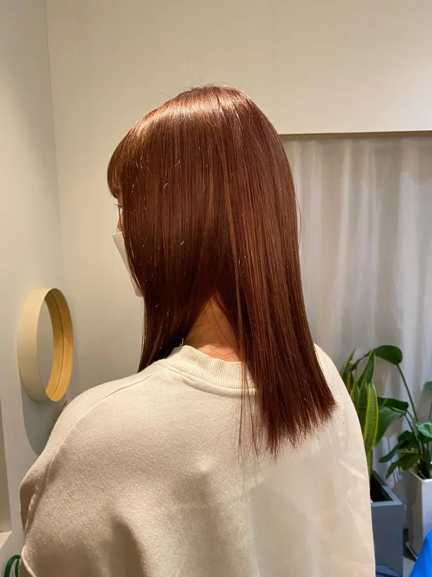 セミロング カラー ヘアアレンジ マツエク・マツパ アイブロウ shoji༄ mikuのヘアスタイル