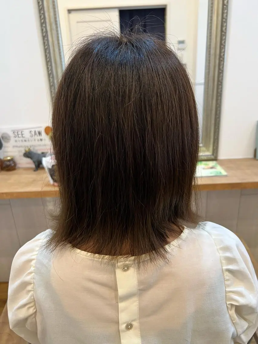 ミディアム 🐰ハイトーンカラー 畠山　渡🐰のヘアスタイル