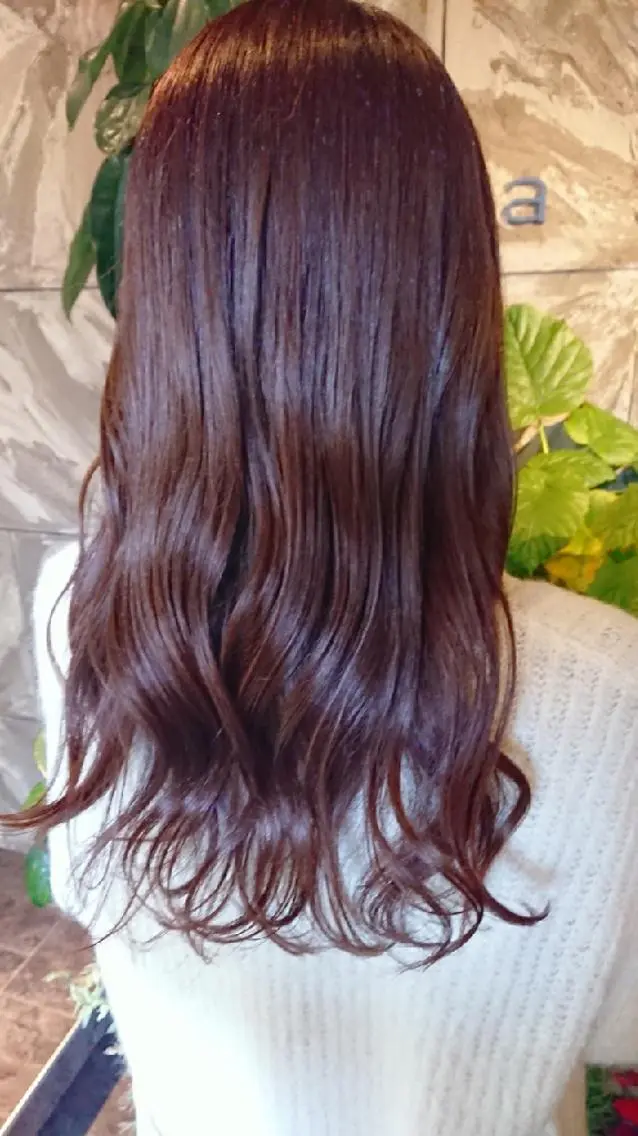 ロング カラー ラベンダーカラー 清水 旭美のヘアスタイル