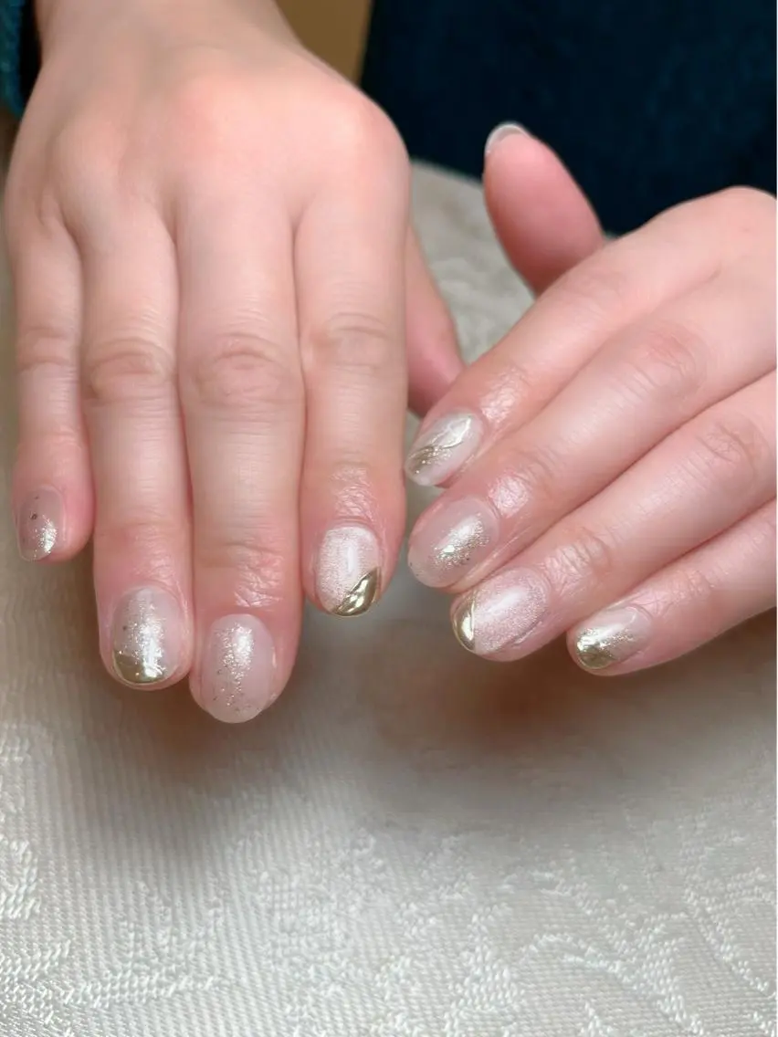 ネイル 持ち込み ニュアンスネイル ハンドネイル nail salon 《A.sister》のネイルデザイン