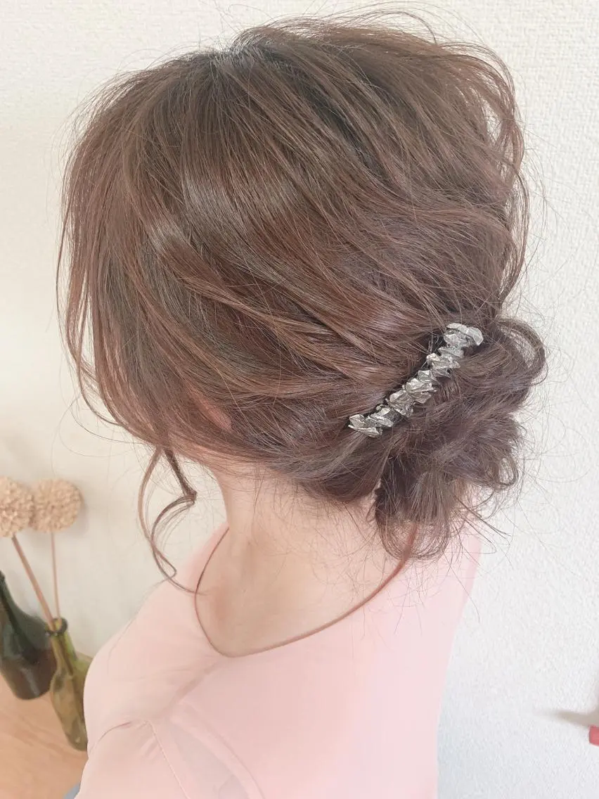 ミディアム ヘアアレンジ トレンドパーマ 加藤菜月のヘアスタイル