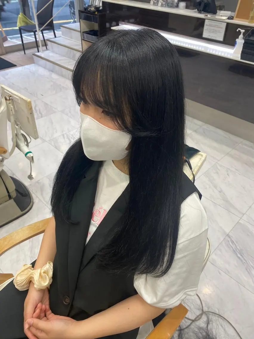 ロング レイヤーカット シャギー 目黒 碧人のヘアスタイル