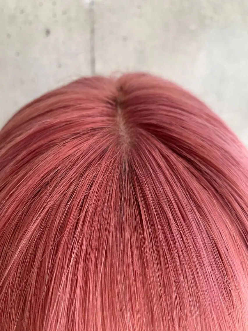 ショート カラー ブリーチ ピンクカラー パーマウルフショート 濱田匠のヘアスタイル