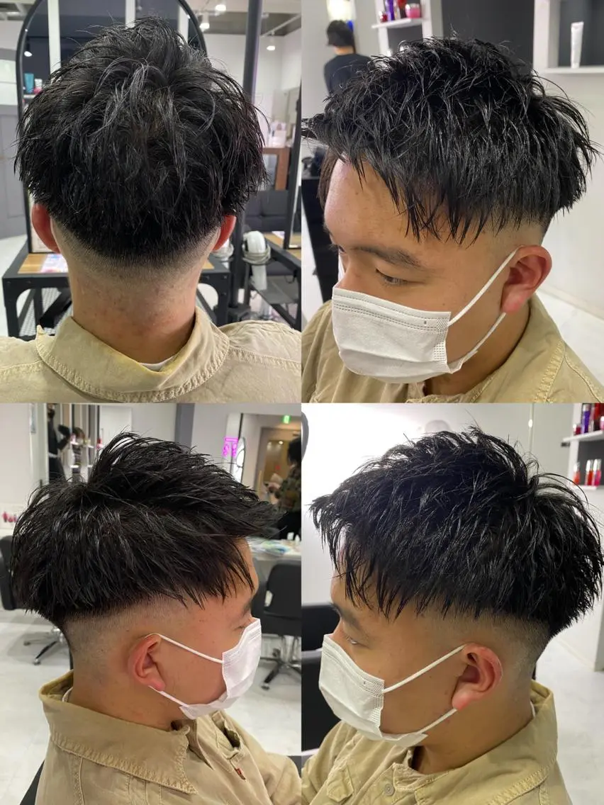 ショート カラー ヘアアレンジ メンズ 🔥メンズパーマ 特化 渡辺一翔のヘアスタイル