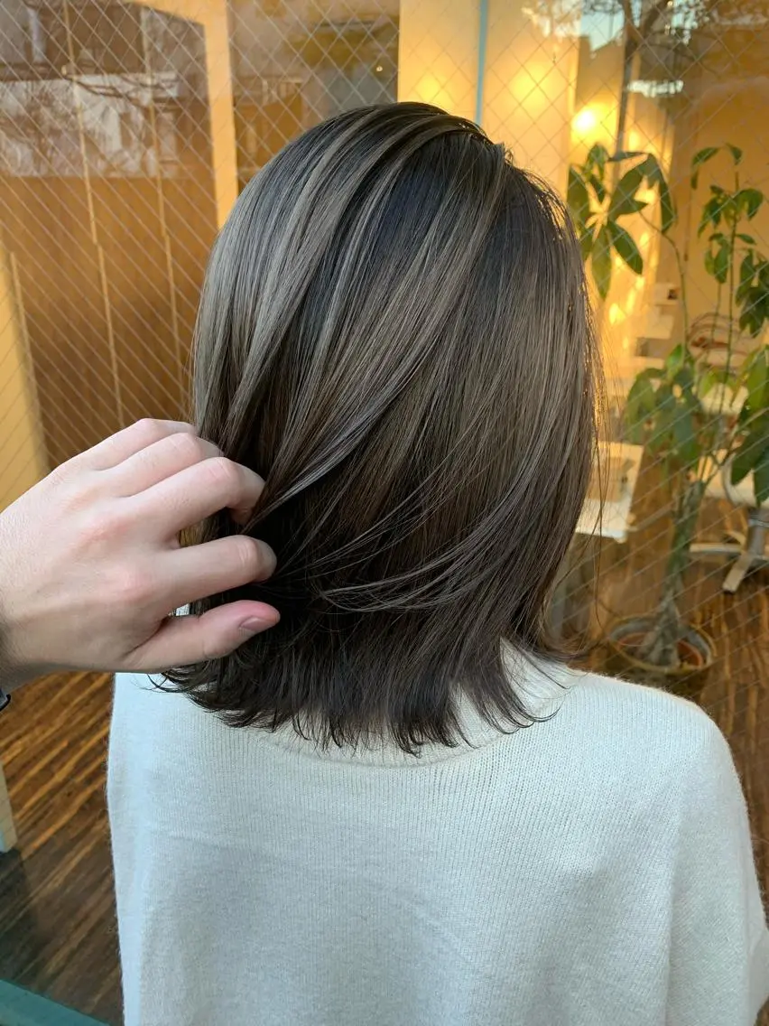 ショート カラー バレイヤージュ レイヤーカット 髪質改善サロン ARCHE野瀬冬馬のヘアスタイル