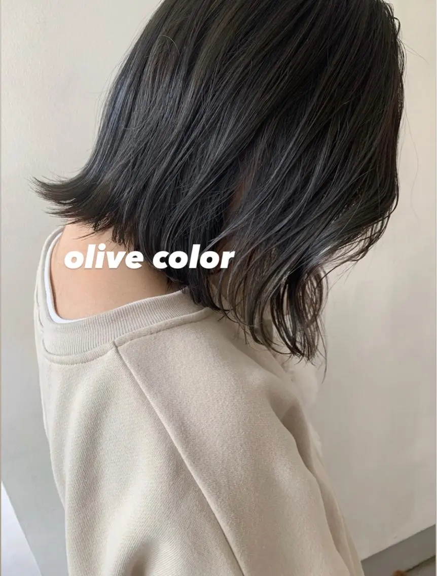 ミディアム カラー ヘアアレンジ オリーブカラー 🌟アレンジが似合う カラー🌟Rumiのヘアスタイル