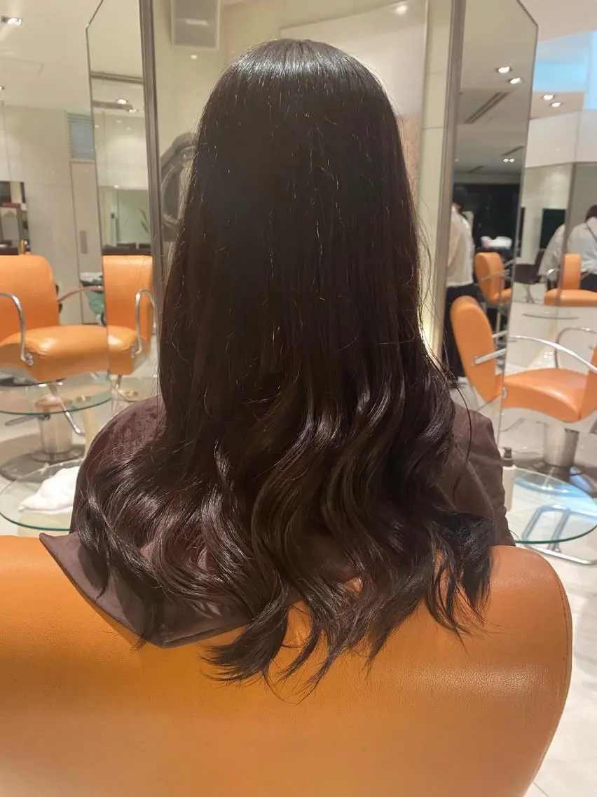 ロング 韓国風ヘア トリートメント ダダキュービッグ 渡辺 ミウのヘアスタイル