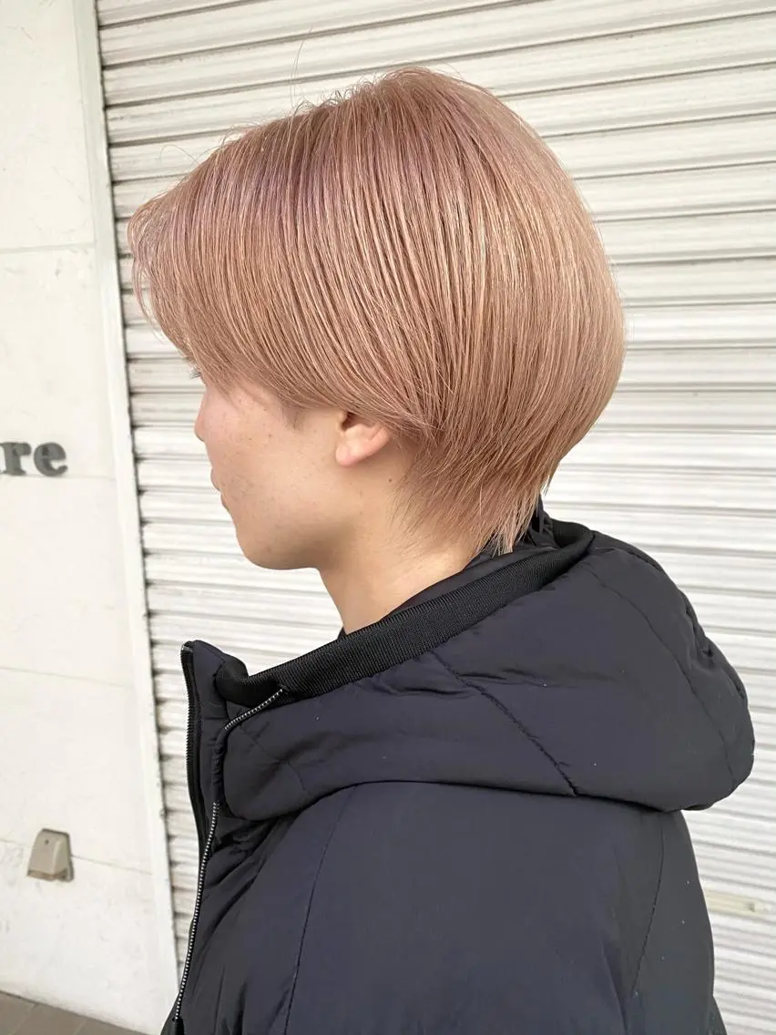 ショート カラー メンズ メンズ韓国風 韓国風ヘア ヘアカラー トリートメント lani ブリーチ /ダブルカラーのヘアスタイル