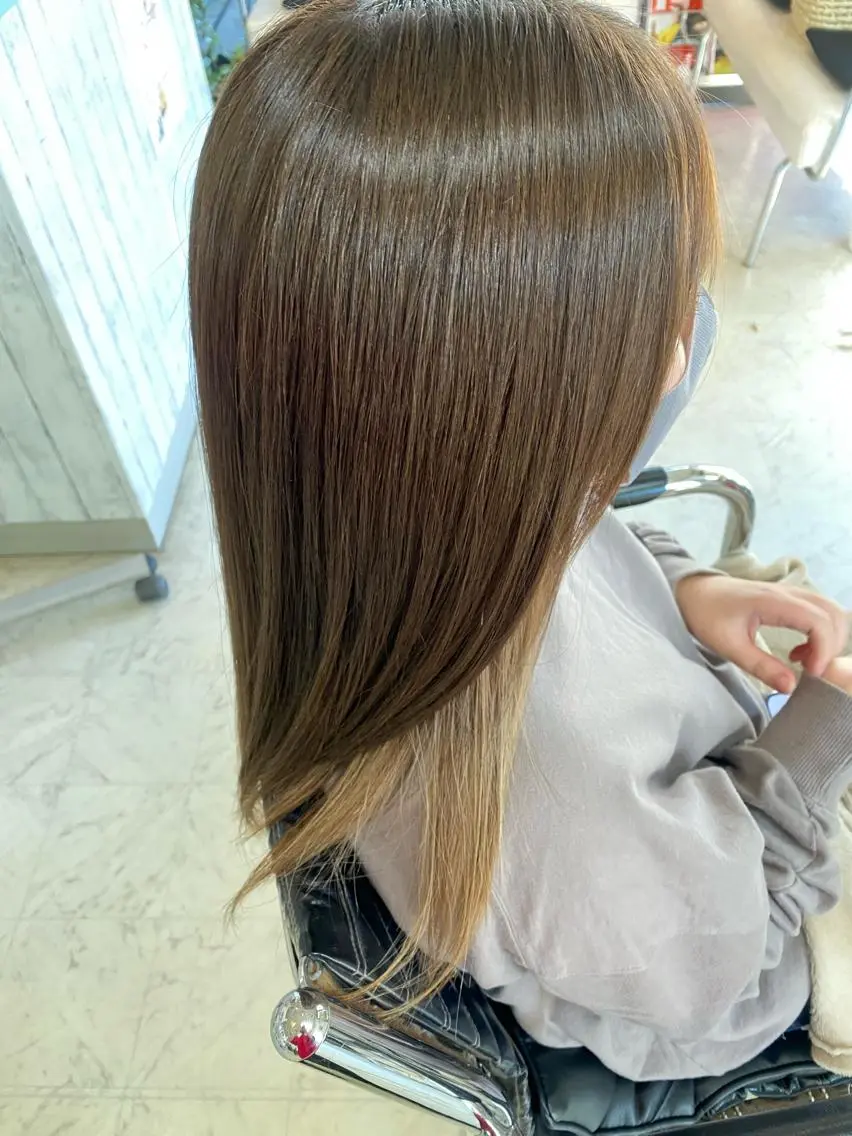 ロング カラー ブリーチ 髪質改善 トリートメント imaizumi takuyaのヘアスタイル