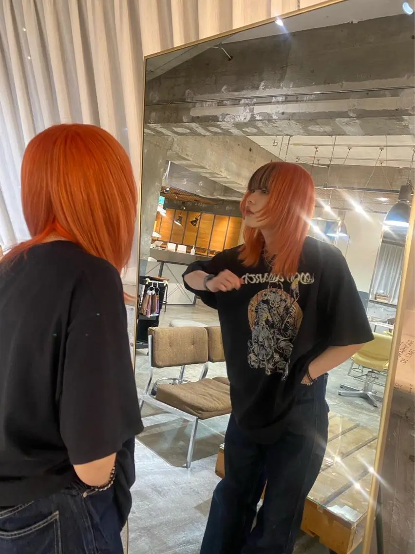 セミロング カラー インナーカラー 海外レイヤー /NAGISAのヘアスタイル