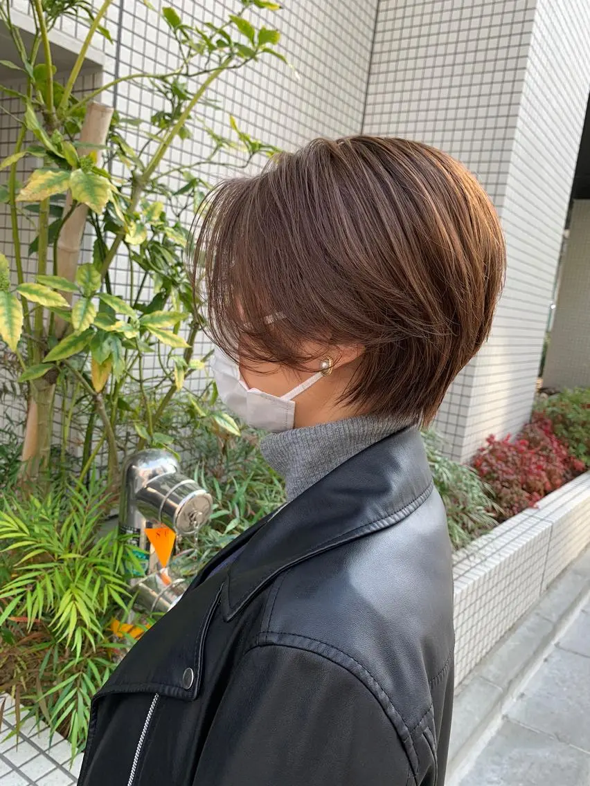 ショート カラー ハイライトカラー ハイライト ショートヘア 【完全マンツー 恵比寿】佐藤 翔のヘアスタイル