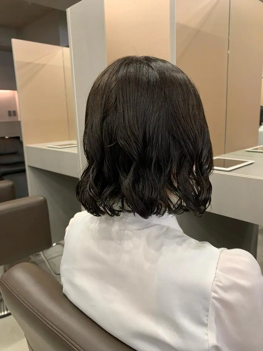 パーマ ボブパーマコテ巻き風 パーマNo1深江秀平のヘアスタイル