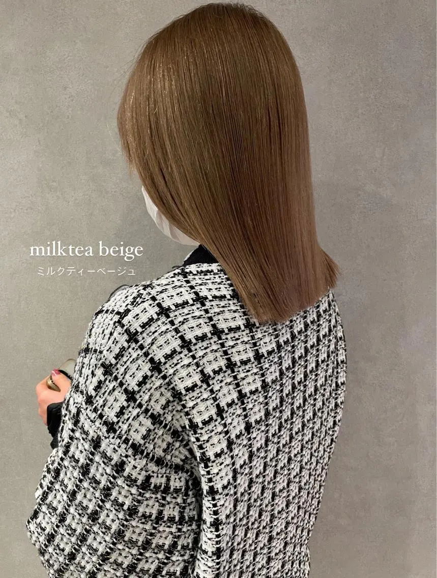 ミディアム カラー ヘアアレンジ ヘアカラー トリートメント coco♡ 韓国hairのヘアスタイル