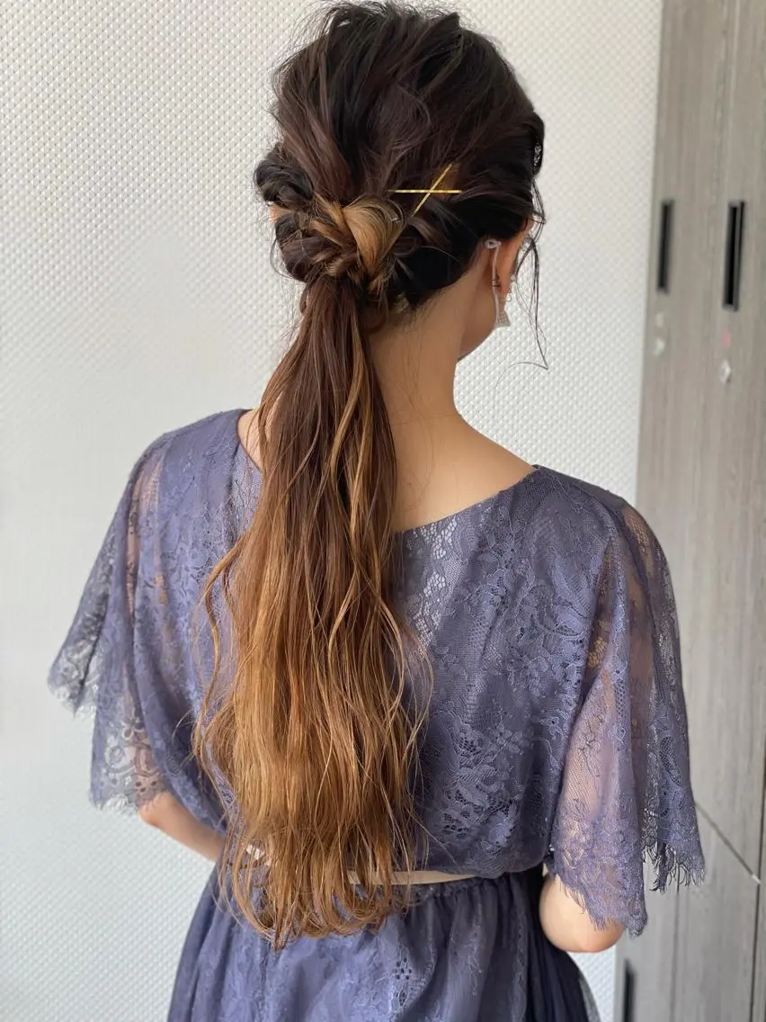ロング ヘアセット N°rico川喜田 里衣のヘアスタイル