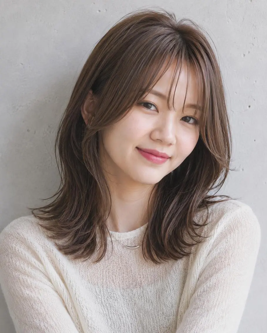 セミロング メンズパーマカット モデル☆今川茉綾のヘアスタイル