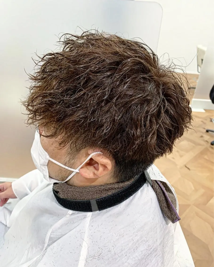 パーマ メンズ カット パーマ 【メンズ特化美容師】 山﨑 凌のヘアスタイル