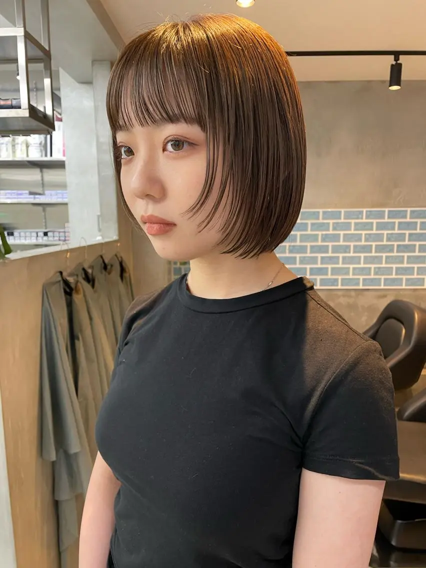 ショート ボブレイヤー ボブ レイヤーカット カット トリートメント 👑ボブはお任せ ミヤノ👑のヘアスタイル