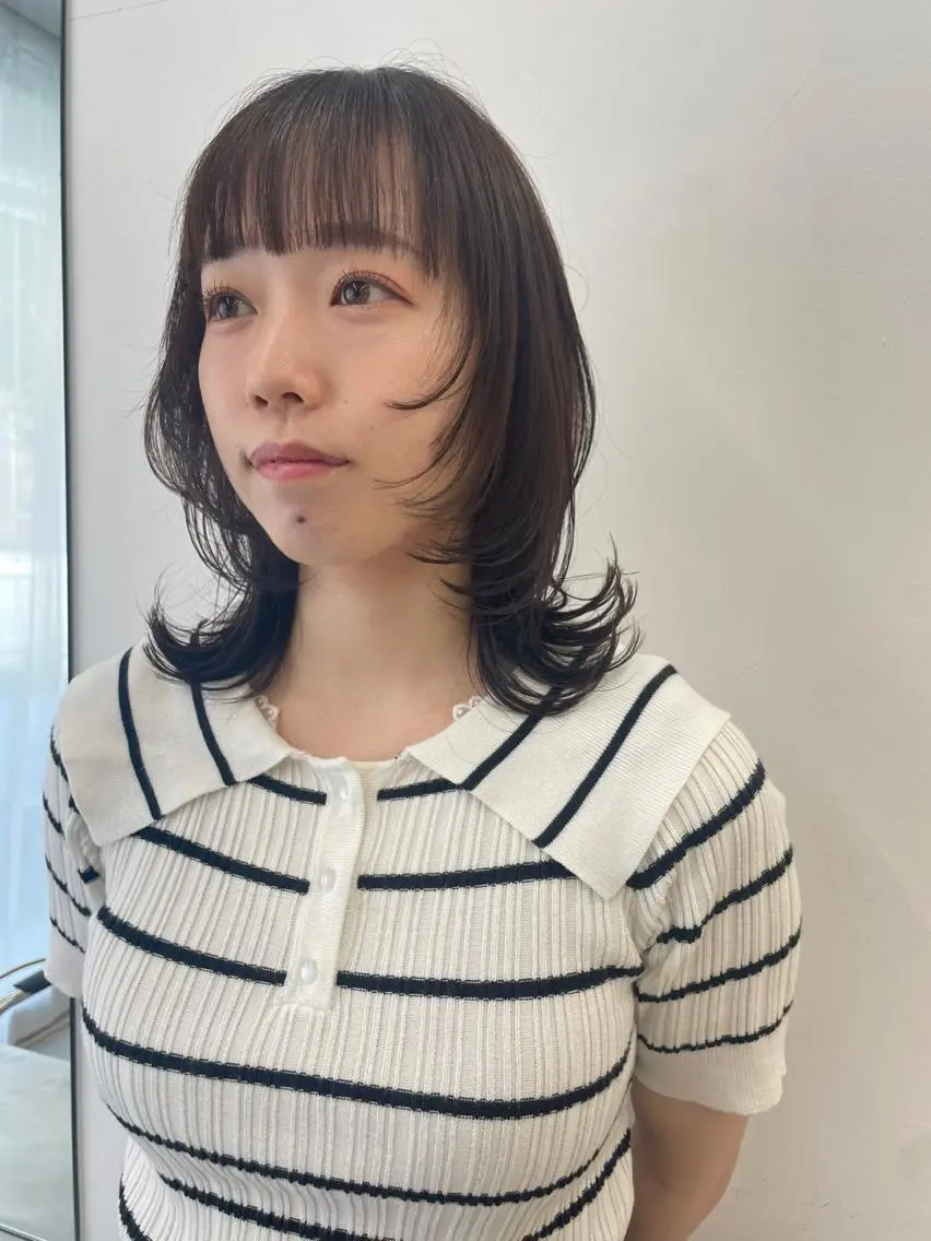 ミディアム カット Authen. soraのヘアスタイル