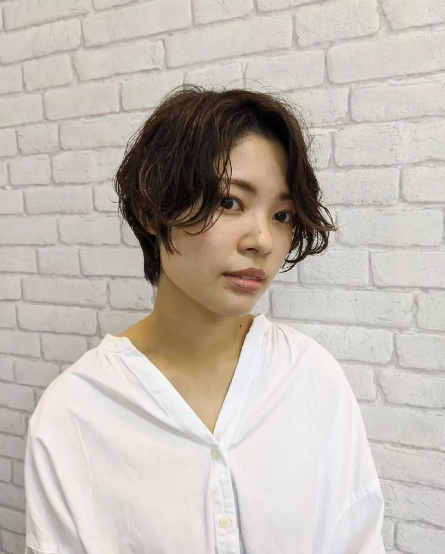 ショート ハンサムショート ショートヘア 矢部 江里奈のヘアスタイル