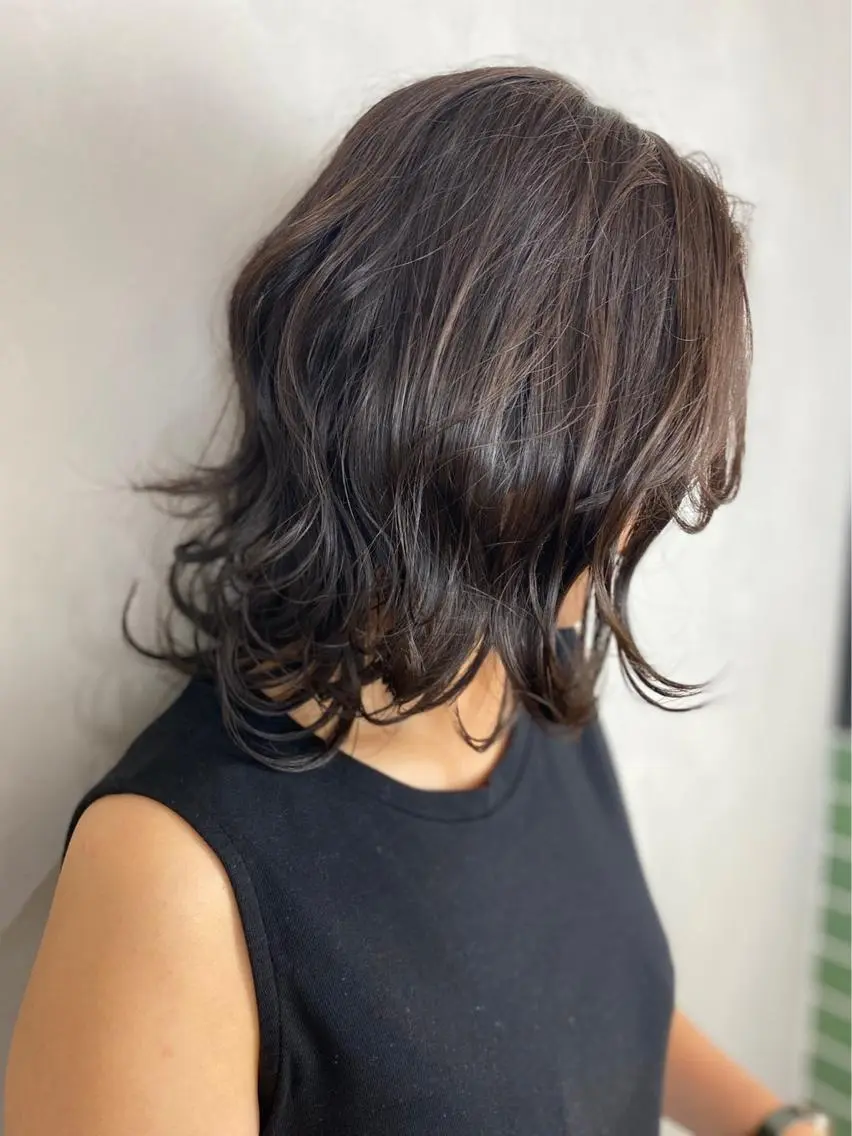 ミディアム カラー BROCANTE立川 karasawa.nのヘアスタイル